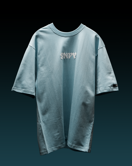 Ice blue basic tee
